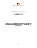 A APLICABILIDADE DAS MULTAS SUSPENSIVAS NO DETRAN DE SERGIPE COMO FORMA DE EDUCAR E DAR SEGURANCA NO TRÂNSITO