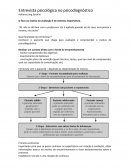 A Entrevista Psicológica no Psicodiagnóstico