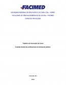 Saúde mental dos profissionais do transporte público