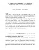 PLANO DE NEGÓCIO ADMINISTRAÇÃO / PROCESSOS GERÊNCIAIS/ GESTÃO COMERCIAL DA EMPRESA