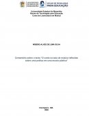 Comentário Sobre o Texto “O canto na aula de música reflexões sobre uma prática em uma escola pública”