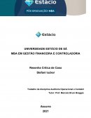 Trabalho da disciplina Auditoria Operacional e Contabil