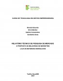 RELATÓRIO TÉCNICO DE PESQUISA DE MERCADO E PROPOSTA DE MELHORIAS DE MARKETING LOJA DE MATERIAIS HIDRÁULICOS