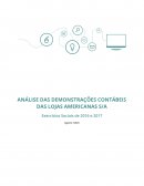 ANÁLISE DAS DEMONSTRAÇÕES CONTÁBEIS DAS LOJAS AMERICANAS S/A