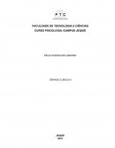 FACULDADE DE TECNOLOGIA E CIÊNCIAS CURSO PSICOLOGIA /CAMPUS JEQUIÉ
