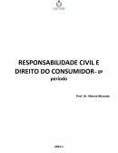 A RESPONSABILIDADE CIVIL E DIREITO DO CONSUMIDOR