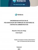 O CONTRATO ADMINISTRATIVO: MODALIDADES E CLÁUSULAS EXORBITANTES