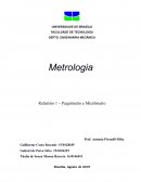 O Relatório Metrologia