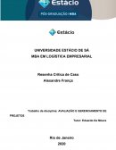 AVALIAÇÃO E GERENCIAMENTO DE PROJETOS