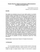 Simples Nacional - Regime de tributação em Microempresas e Empresas de Pequeno Porte