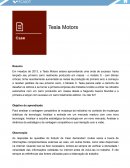 O Caso HBS Tesla Motors