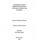 Projeto de intervenção pedagógica na atuação do supervisor pedagógico