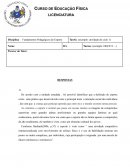 CURSO DE EDUCAÇÃO FÍSICA LICENCIATURA