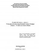 A Produção de Texto Argumentativo Sobre Pedágio Urbano