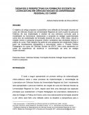 DESAFIOS E PERSPECTIVAS DA FORMAÇÃO DOCENTE DA LICENCIATURA EM CIÊNCIAS SOCIAIS DA UNIVERSIDADE REGIONAL DO CARIRI