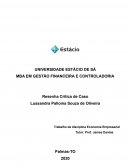 UNIVERSIDADE ESTÁCIO DE SÁ MBA EM GESTÃO FINANCEIRA E CONTROLADORIA