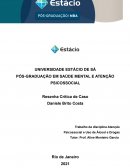 Trabalho da Disciplina Atenção Psicossocial e Uso de Álcool e Drogas