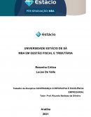 A GOVERNANÇA CORPORATIVA E EXCELÊNCIA EMPRESARIAL