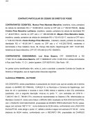 O CONTRATO PARTICULAR DE CESSÃO DE DIREITO DE POSSE