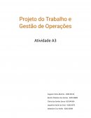 Projeto do Trabalho e Gestão de Operações