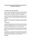 O CONTROLE DE ESTOQUE E SEUS IMPACTOS NA LOGÍSTICA DE MANUTENÇÃO HOSPITALAR