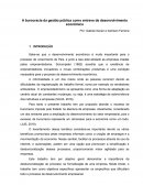 A Burocracia da Gestão Pública Como Entrave de Desenvolvimento Econômico