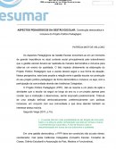 ASPECTOS PEDAGÓGICOS DA GESTÃO ESCOLAR: Construção Democrática e Inclusiva do Projeto Político Pedagógico