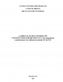 OS ÓRGÃOS NÃO JURISDICIONAIS NA APRECIAÇÃO DO CONTROLE DE CONSTITUCIONALIDADE: A COMPETÊNCIA DO TCU