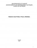 Relatório Aula Prática: Pesos e Medidas