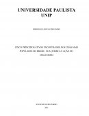 CINCO PRÍNCIPIOS ATIVOS ENCONTRADOS NOS CHÁS MAIS POPULARES DO BRASIL: SUA QUÍMICA E AÇÃO NO ORGANISMO