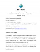 RELATÓRIO PARCIAL DE ESTÁGIO OBSERVAÇÃO EMPRESARIAL