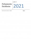 O Fichamento Durkheim