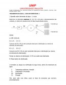 A LISTA DE EXERCICIOS DE TRATAMENTO DE AGUA