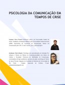 Psicologia da Comunicação em tempos de crise