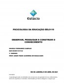 A PSCICOLOGIA DA EDUCAÇÃO