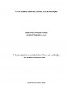 O Empreendedorismo no Município de Nova Fátima e Suas Contribuições Para Geração de Emprego e Renda.