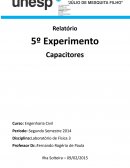 Relatorio Capacitores Física