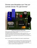 Dimmer para Lâmpadas com Triac por controle remoto