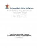 A formação do professor frente às teorias e concepções pedagógicas contemporâneas.