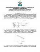 O DEPARTAMENTO DE ENGENHARIAS CURSO DE BACHARELADO EM CIÊNCIA E TECNOLOGIA