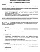 OS PRINCÍPIOS DO DIREITO ADMINSTRATIVO PRINCÍPIOS DA ADMINISTRAÇÃO PÚBLICA