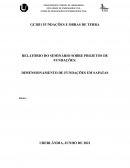 RELATÓRIO DO SEMINÁRIO SOBRE PROJETOS DE FUNDAÇÕES: DIMENSIONAMENTO DE FUNDAÇÕES EM SAPATAS