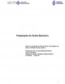 Relatório Preparação do Ácido Benzoico