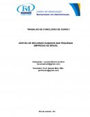 A GESTÃO DE RECURSOS HUMANOS NAS PEQUENAS EMPRESAS NO BRASIL