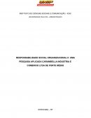 RESPONSABILIDADE SOCIAL ORGANIZACIONAL II: UMA PESQUISA APLICADA CARAMBELLA INDUSTRIA E COMERCIO LTDA DE PORTE MÉDIO