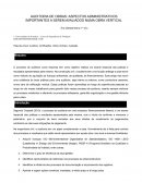 AUDITORIA DE OBRAS: ASPECTOS ADMINISTRATIVOS IMPORTANTES A SEREM AVALIADOS NUMA OBRA VERTICAL