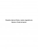 Filosofia Cristã em Plotino, Justino, Agostinho de Hipoma e Tomás de Aquino