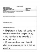 Modelo Plano de Aula