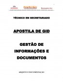 A GESTÃO DE INFORMAÇÕES E DOCUMENTOS