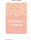 O ENSINO E A POESIA